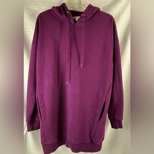 pullover sweatshirt tunic with hood